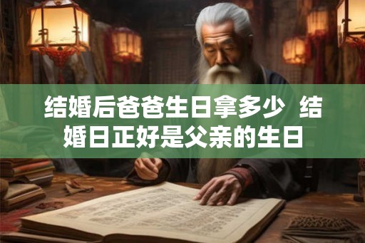 结婚后爸爸生日拿多少  结婚日正好是父亲的生日