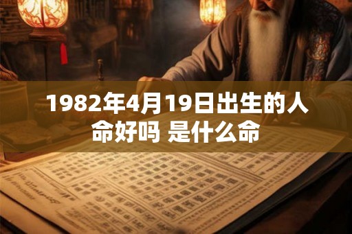 1982年4月19日出生的人命好吗 是什么命 1982年4月19日出生的人命好吗 是什么命