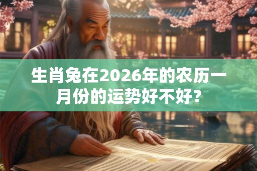 生肖兔在2026年的农历一月份的运势好不好? 生肖兔在2026年的农历一月份的运势好不好?
