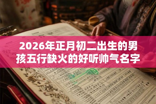 2026年正月初二出生的男孩五行缺火的好听帅气名字推荐