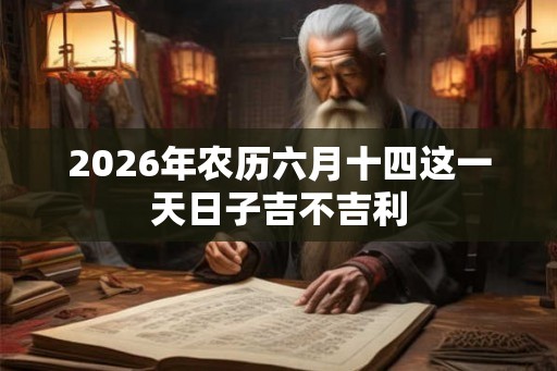 2026年农历六月十四这一天日子吉不吉利