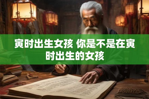 寅时出生女孩 你是不是在寅时出生的女孩