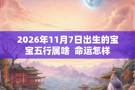 2026年11月7日出生的宝宝五行属啥  命运怎样