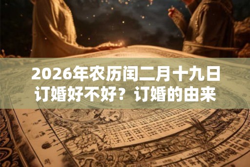 2026年农历闰二月十九日订婚好不好?订婚的由来 2026年农历闰二月十九日订婚好不好?订婚的由来