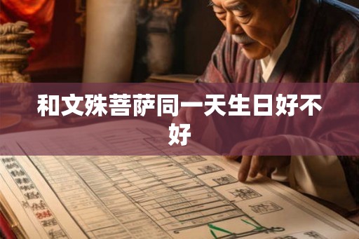 和文殊菩萨同一天生日好不好