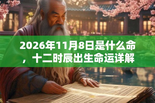 2026年11月8日是什么命，十二时辰出生命运详解