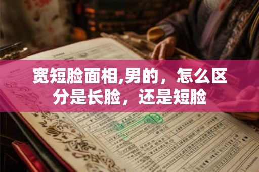 宽短脸面相,男的，怎么区分是长脸，还是短脸
