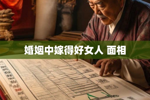 婚姻中嫁得好女人 面相