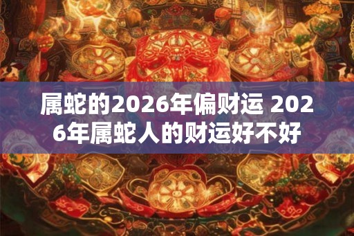 属蛇的2026年偏财运 2026年属蛇人的财运好不好 属蛇的2026年偏财运 2026年属蛇人的财运好不好