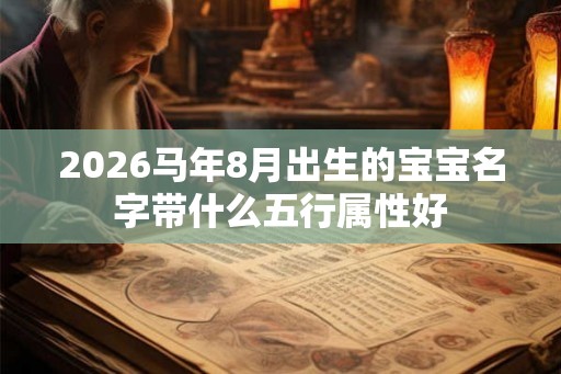 2026马年8月出生的宝宝名字带什么五行属性好