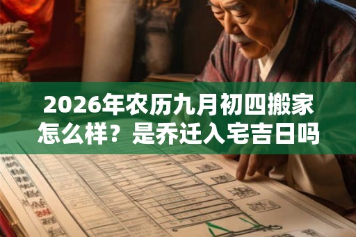 2026年农历九月初四搬家怎么样？是乔迁入宅吉日吗？