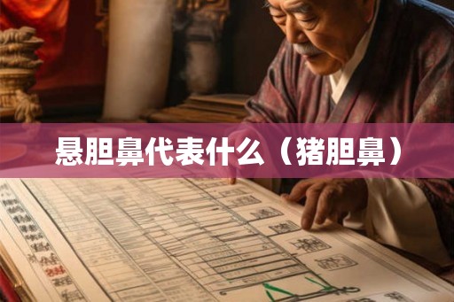 悬胆鼻代表什么（猪胆鼻）