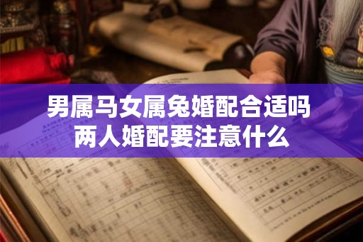 男属马女属兔婚配合适吗 两人婚配要注意什么