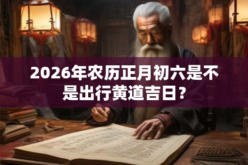 2026年农历正月初六是不是出行黄道吉日？