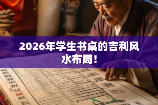 2026年学生书桌的吉利风水布局！