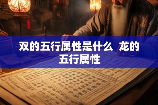 双的五行属性是什么  龙的五行属性