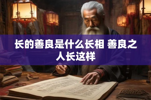 长的善良是什么长相 善良之人长这样