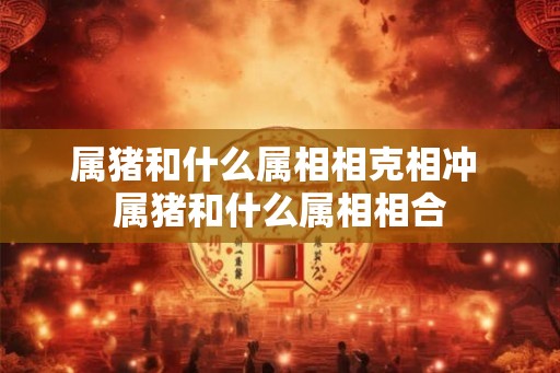 属猪和什么属相相克相冲 属猪和什么属相相合