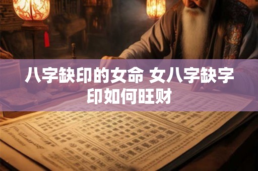 八字缺印的女命 女八字缺字印如何旺财