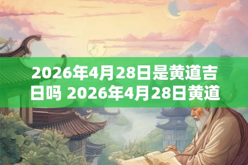 2026年4月28日是黄道吉日吗 2026年4月28日黄道吉日