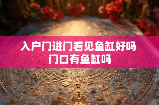 入户门进门看见鱼缸好吗 门口有鱼缸吗