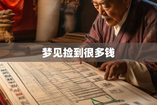 梦见捡到很多钱 梦见捡到很多钱