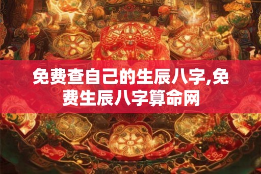 免费查自己的生辰八字,免费生辰八字算命网