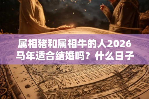 属相猪和属相牛的人2026马年适合结婚吗？什么日子结婚好？