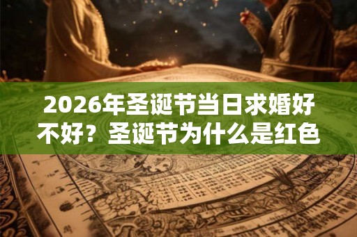 2026年圣诞节当日求婚好不好？圣诞节为什么是红色搭绿色？