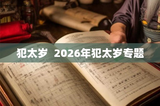 犯太岁  2026年犯太岁专题