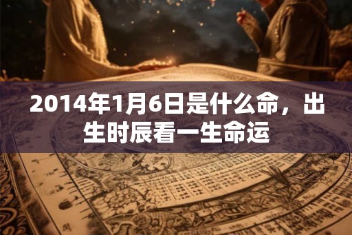 2014年1月6日是什么命，出生时辰看一生命运
