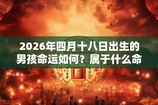 2026年四月十八日出生的男孩命运如何？属于什么命