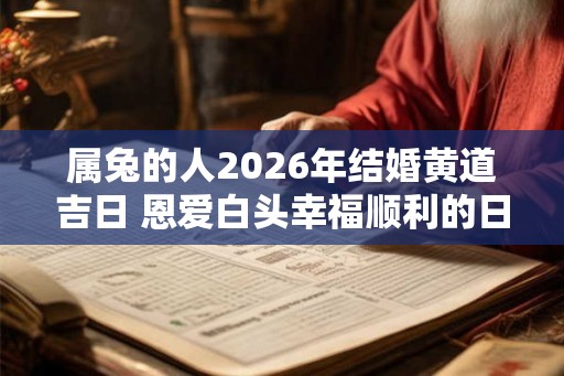 属兔的人2026年结婚黄道吉日 恩爱白头幸福顺利的日子 属兔的人2026年结婚黄道吉日 恩爱白头幸福顺利的日子