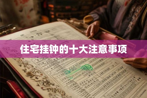 住宅挂钟的十大注意事项