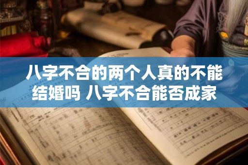 八字不合的两个人真的不能结婚吗 八字不合能否成家