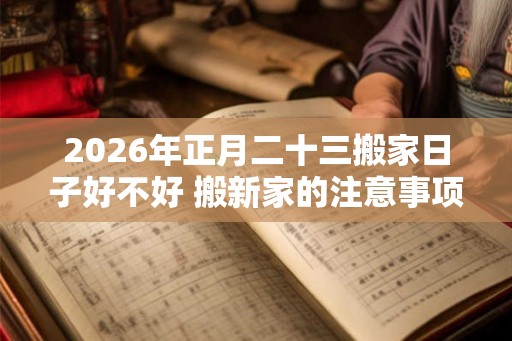 2026年正月二十三搬家日子好不好 搬新家的注意事项 2026年正月二十三搬家日子好不好 搬新家的注意事项