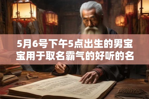 5月6号下午5点出生的男宝宝用于取名霸气的好听的名字