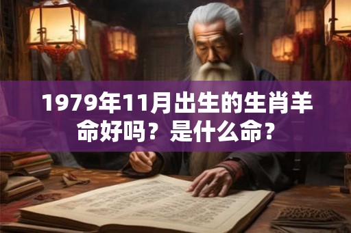 1979年11月出生的生肖羊命好吗？是什么命？
