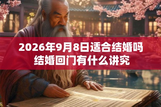 2026年9月8日适合结婚吗 结婚回门有什么讲究 2026年9月8日适合结婚吗 结婚回门有什么讲究