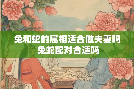 兔和蛇的属相适合做夫妻吗 兔蛇配对合适吗 兔和蛇的属相适合做夫妻吗 兔蛇配对合适吗