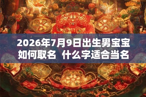 2026年7月9日出生男宝宝如何取名 什么字适合当名字 2026年7月9日出生男宝宝如何取名 什么字适合当名字
