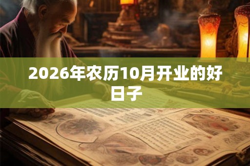 2026年农历10月开业的好日子