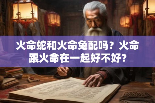火命蛇和火命兔配吗？火命跟火命在一起好不好？