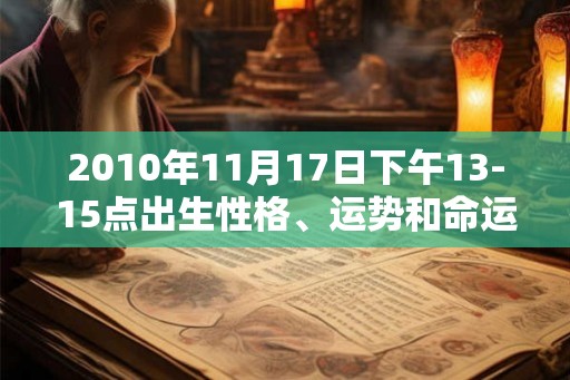 2010年11月17日下午13-15点出生性格、运势和命运