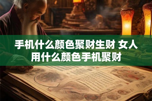 手机什么颜色聚财生财 女人用什么颜色手机聚财