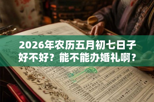 2026年农历五月初七日子好不好?能不能办婚礼啊? 2026年农历五月初七日子好不好?能不能办婚礼啊?
