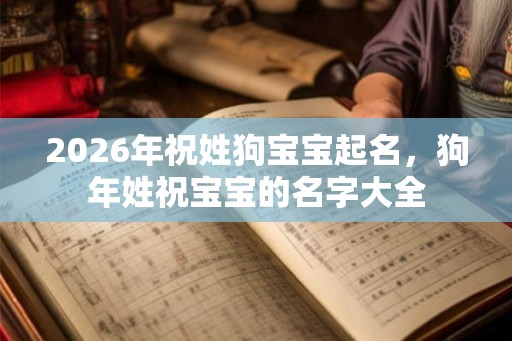 2026年祝姓狗宝宝起名，狗年姓祝宝宝的名字大全