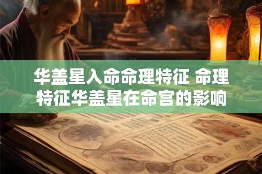 华盖星入命命理特征 命理特征华盖星在命宫的影响 华盖星入命命理特征 命理特征华盖星在命宫的影响