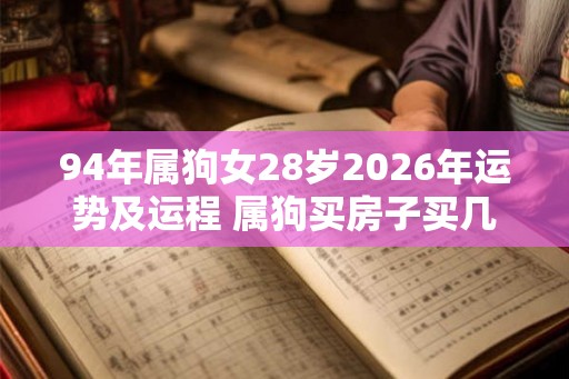 94年属狗女28岁2026年运势及运程 属狗买房子买几楼最好