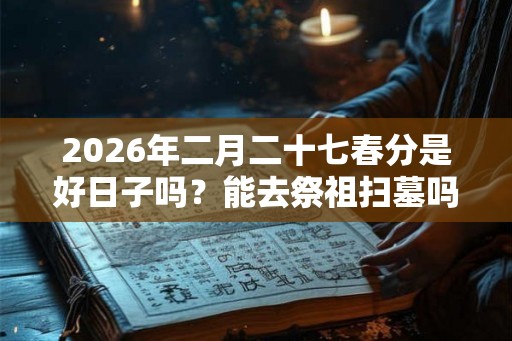2026年二月二十七春分是好日子吗？能去祭祖扫墓吗？